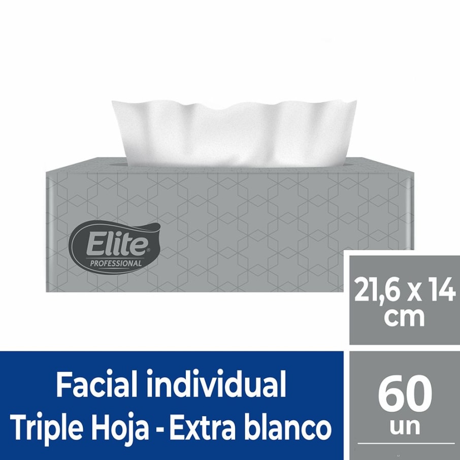 Elite Facial Professional Individual 30 x 60 hojas