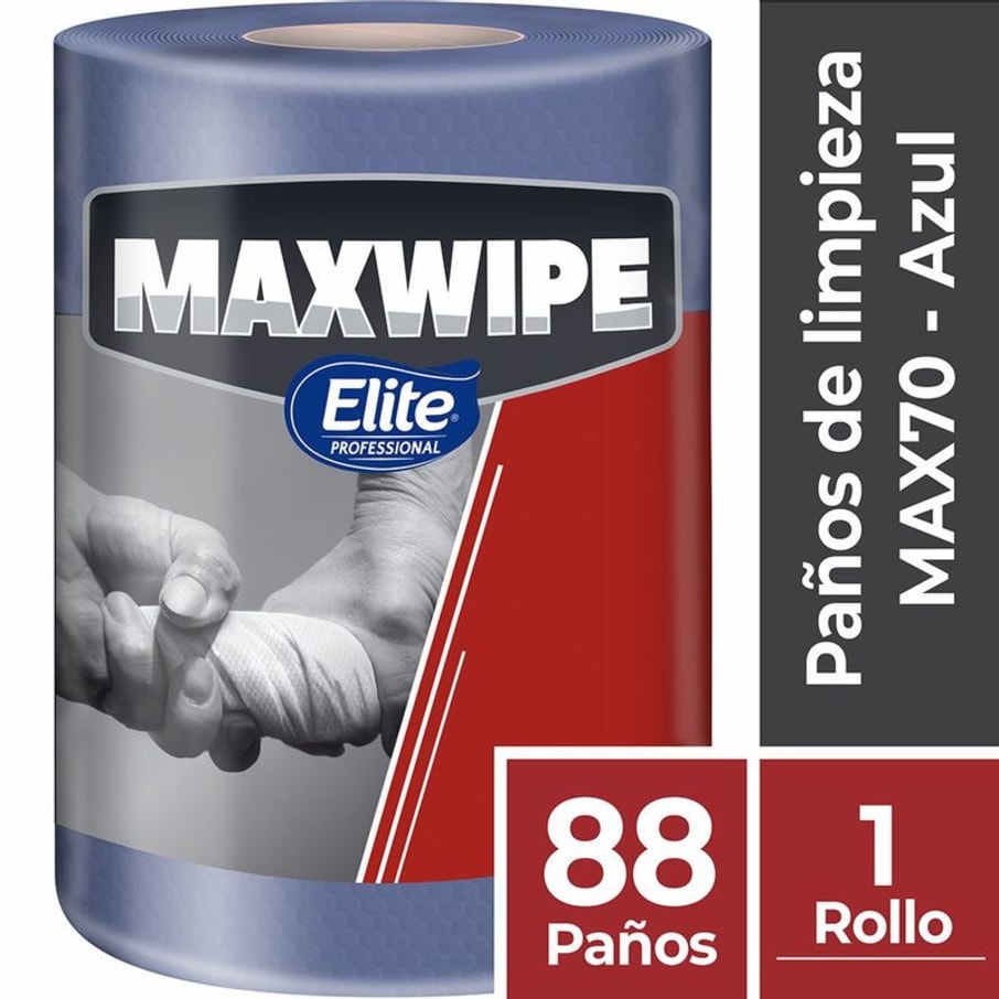 Maxwipe MAX Paños de Limpieza 70 Azul