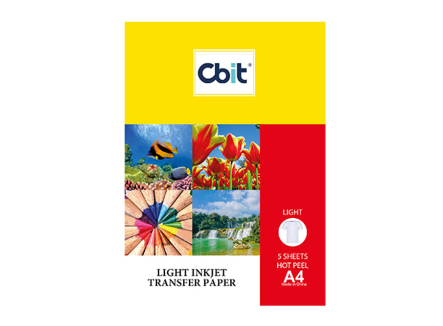 HOJAS PAPEL TRANSFER A4 COLOR CLARO