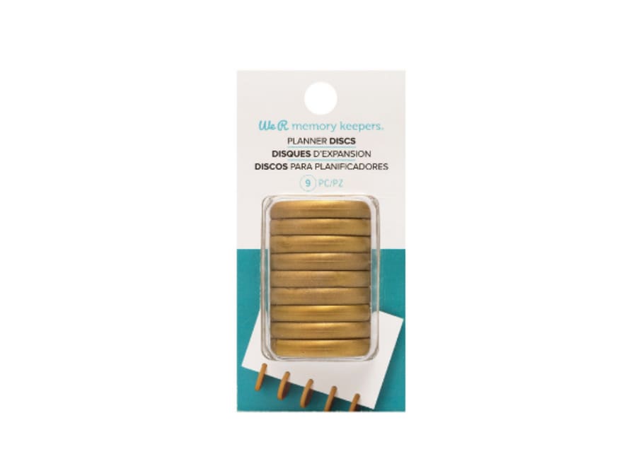 DISCOS PARA PLANIFICADORES ORO 9 PCS (661266)