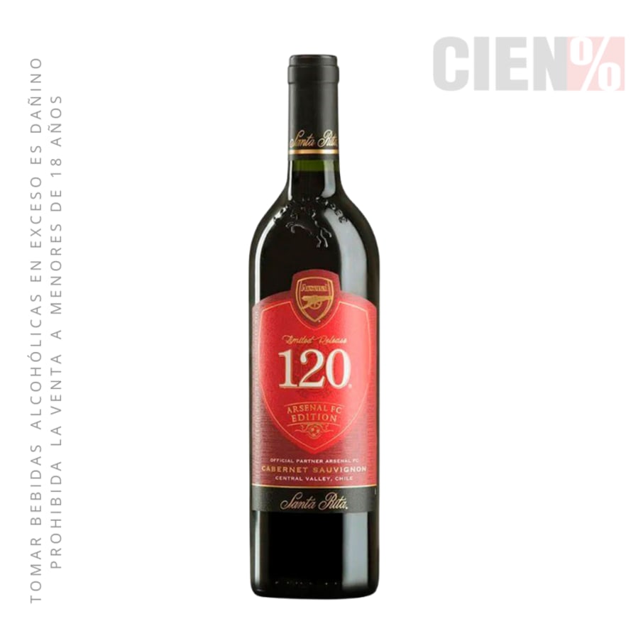 Vino "120" Reserva Especial Cabernet Sauvignon Ed. Arsenal 750 ml 