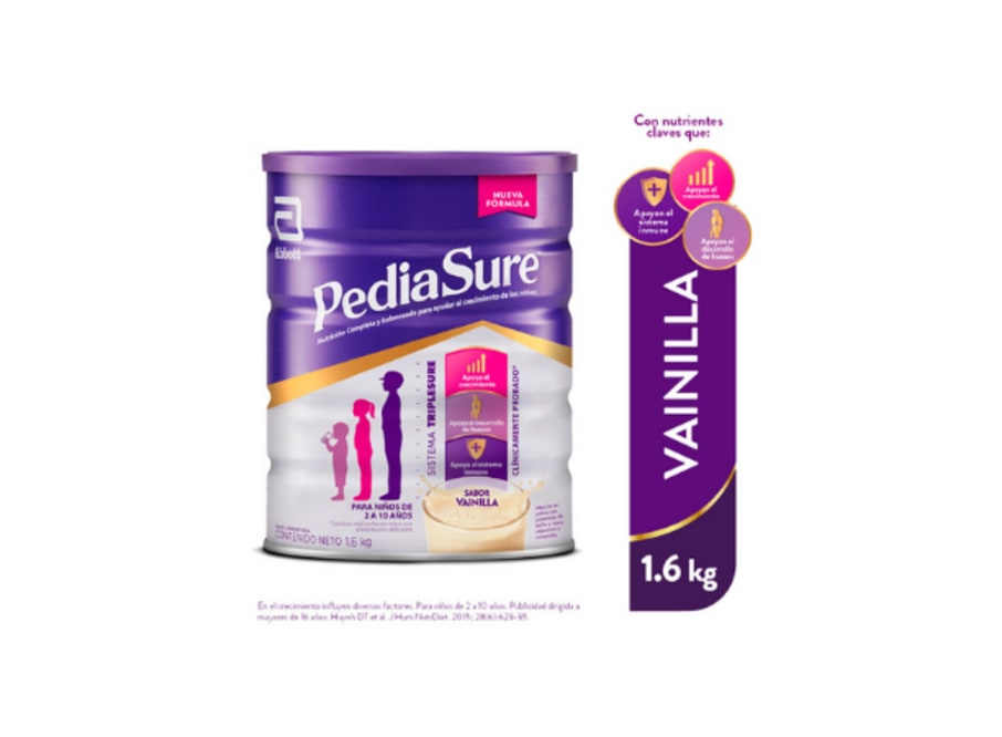 PEDIASURE TRIPLE SURE SABOR VAINILLA LATA X 1600G