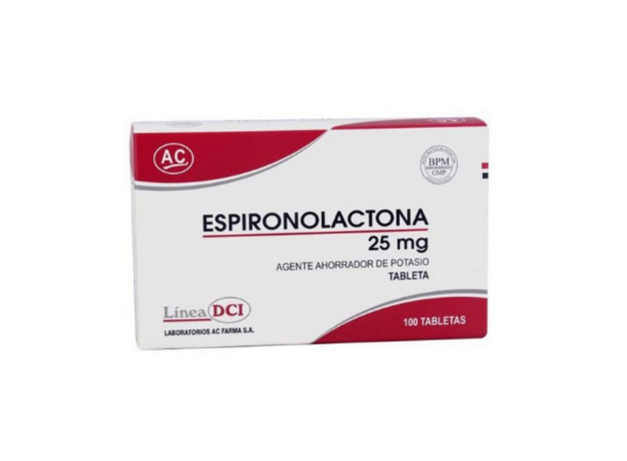 ESPIRONOLACTONA 25MG TABLETA X 100