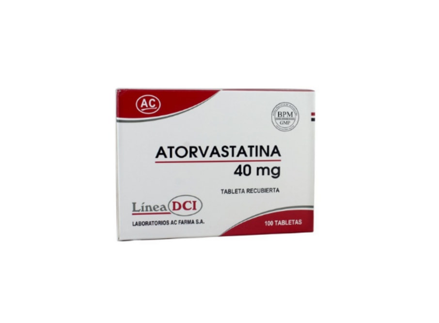 ATORVASTATINA 40 MG CAJA X 100 COMPRIMIDOS