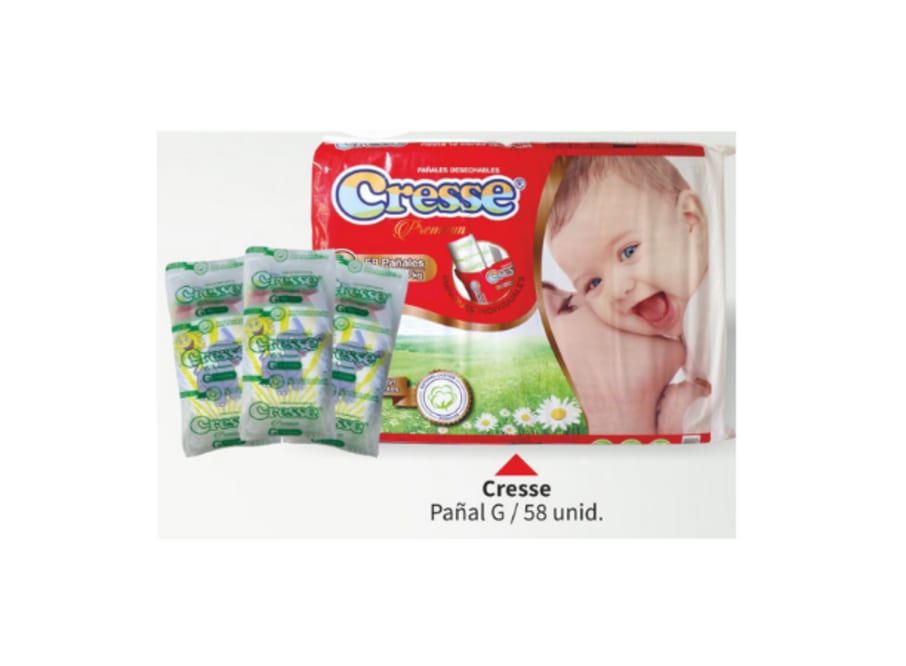 CRESSE PREMIUM PAÑAL DESECHABLE TALLA G X 58