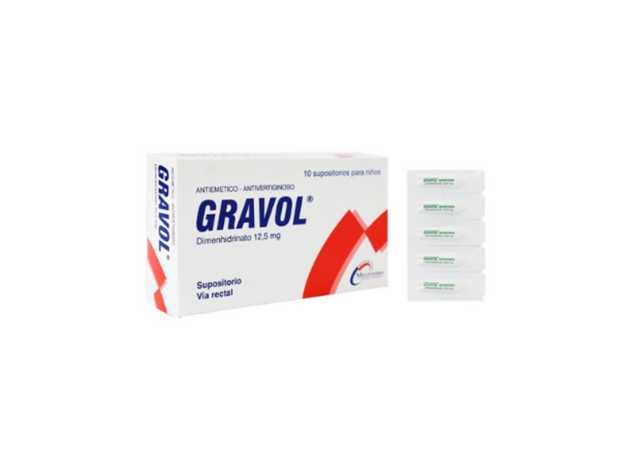 GRAVOL 12.5MG SUPOSITORIO INFANTIL X 10