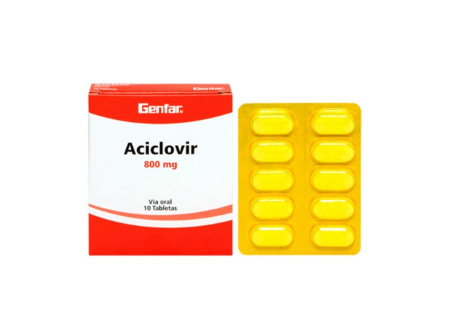 ACICLOVIR 800MG TABLETA X 10