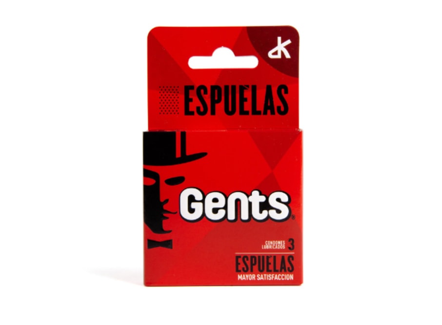 GENTS PRESERVATIVO ESPUELAS X 3