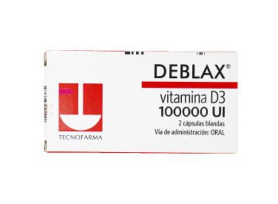 DEBLAX 100000UI CAPSULA BLANDA X 2