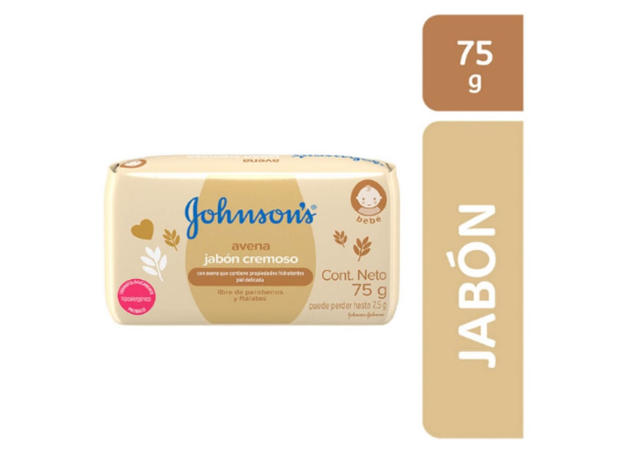 JOHNSONS JABON CREMOSO AVENA X 75 GR