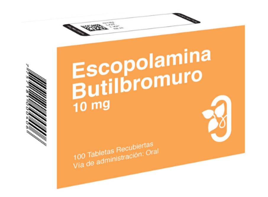 ESCOPOLAMINA BUTILBROMURO 10MG TABLETA X 100