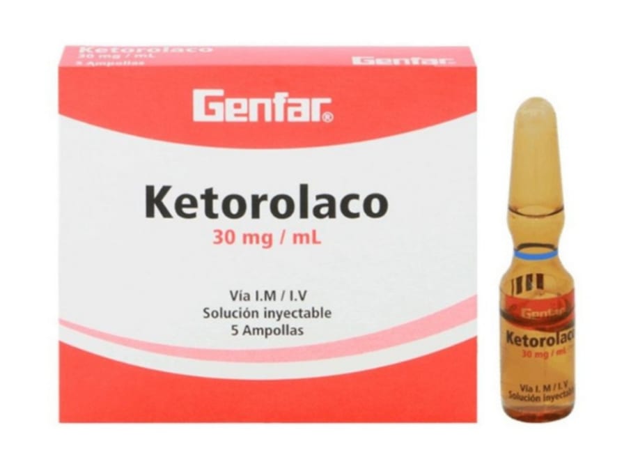 KETOROLACO 30MG/ML SOLUCIÓN INYECTABLE X 5