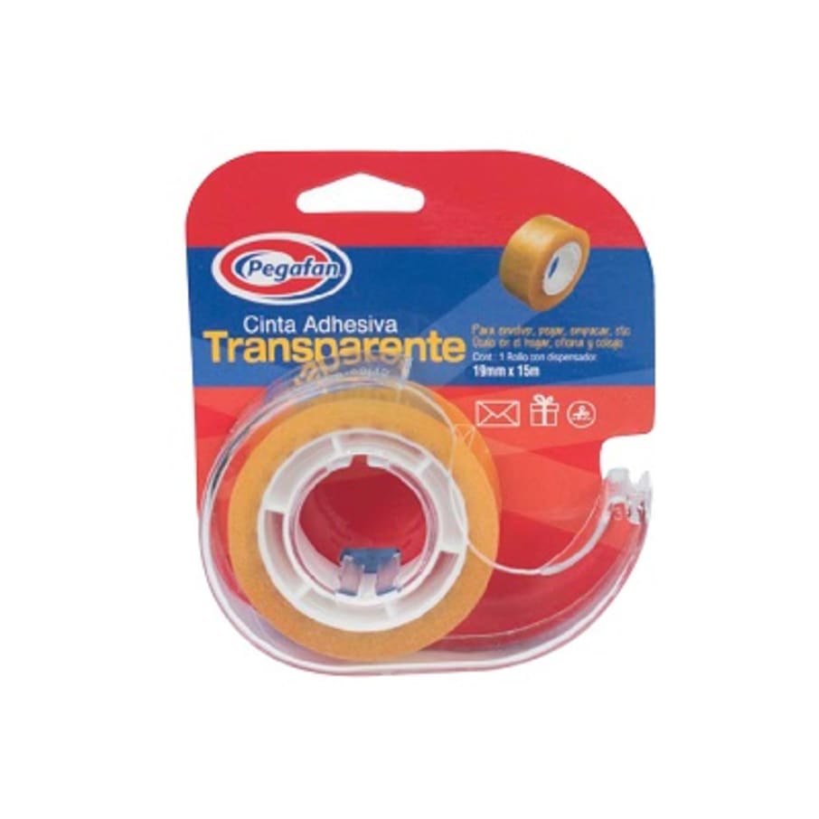 PEGAFAN TRANSPARENTE CON DISPENSADOR