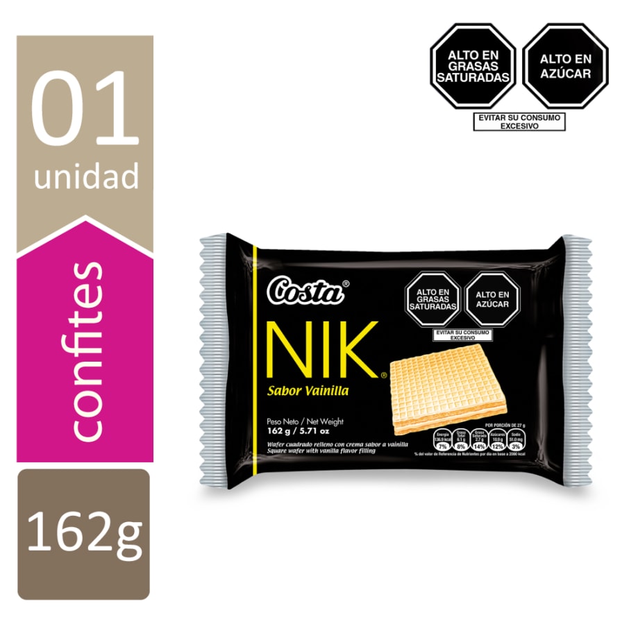WAFER NIK VAINILLA DP 6 UNIDADES