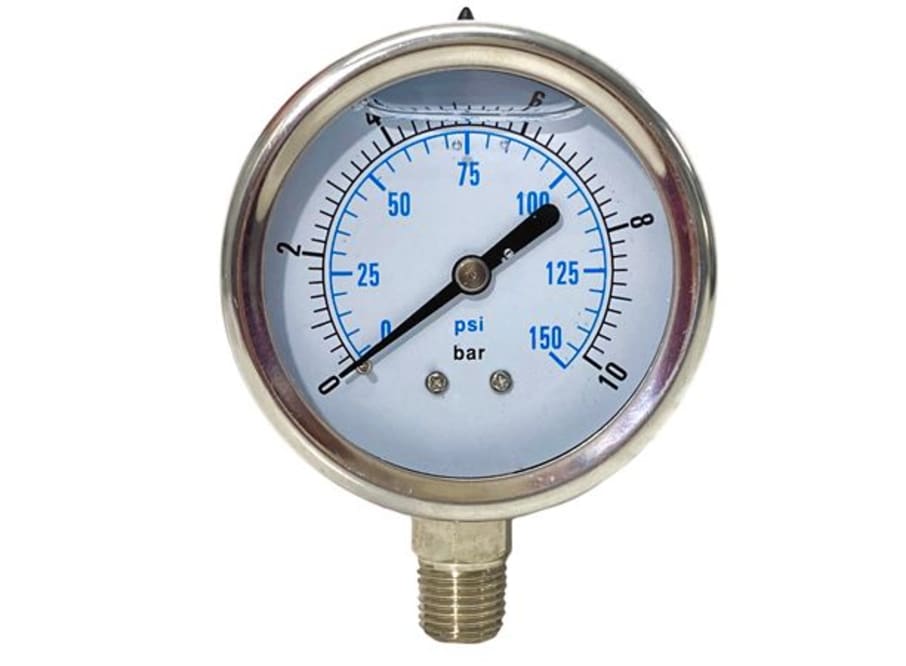 MANOMETRO DE GLICERINA  INFERIOR " 0-150 PSI