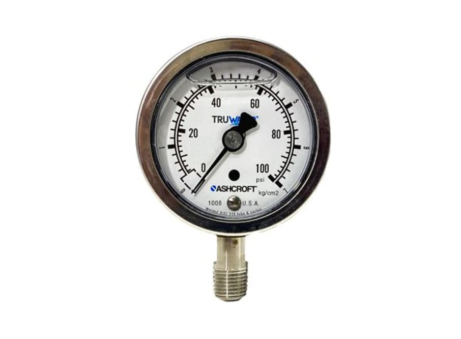 MANOMETRO EN LÍNEA 0-100 PSI