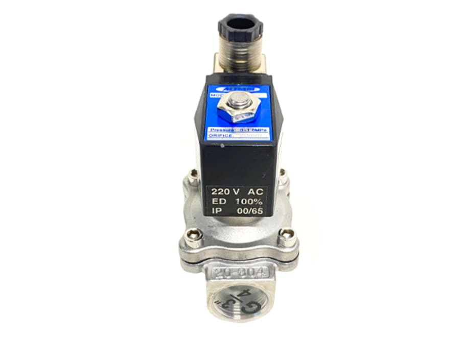 VALVULA SOLENOIDE EN ACERO INOXIDABLE 3/4"