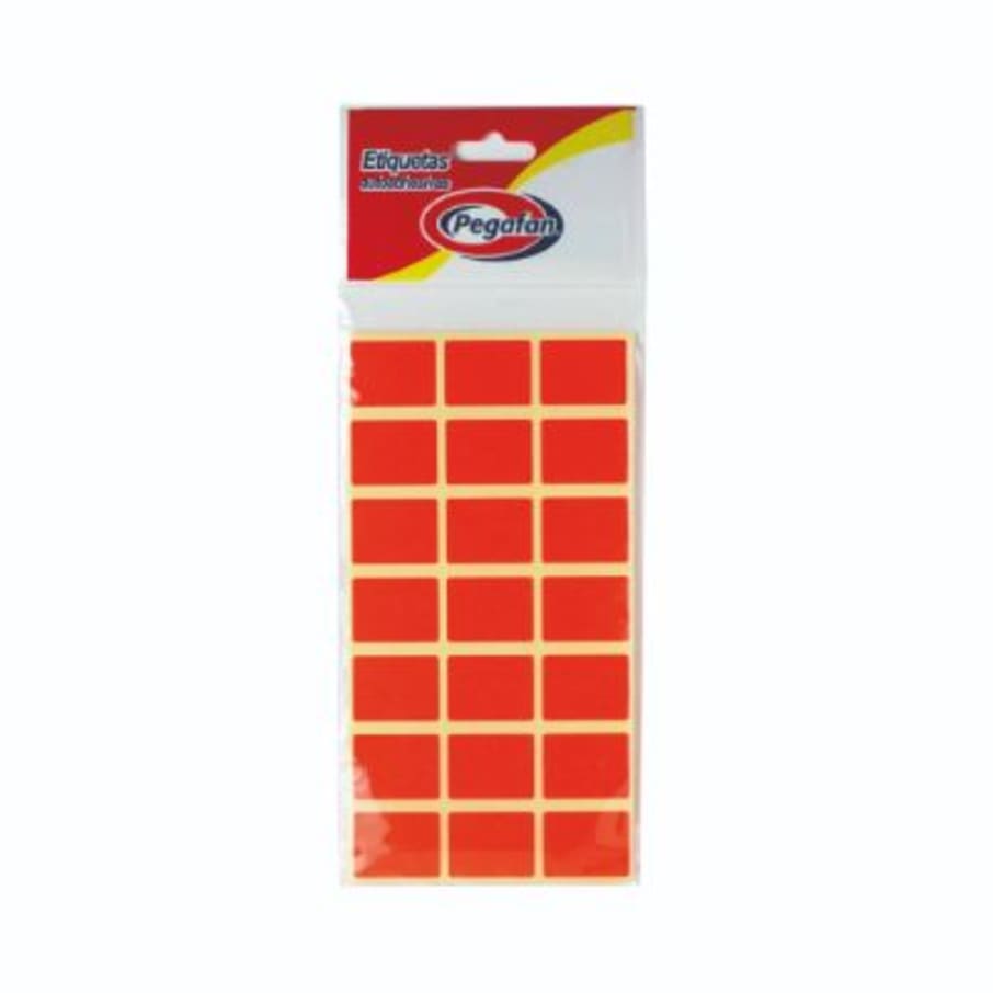 ETQ.PEG.REC FLUO ROJOx100 (12 UND POR CAJA)