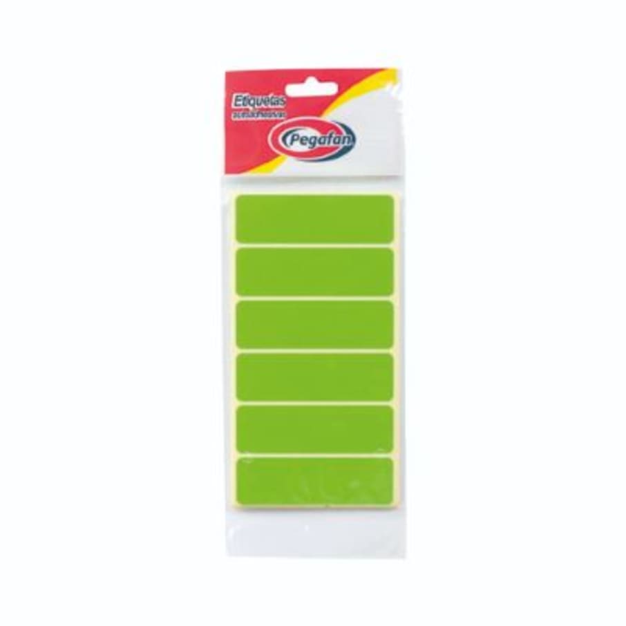 ETQ.PEG.RECT FL-VER x100 (12 UND POR CAJA)