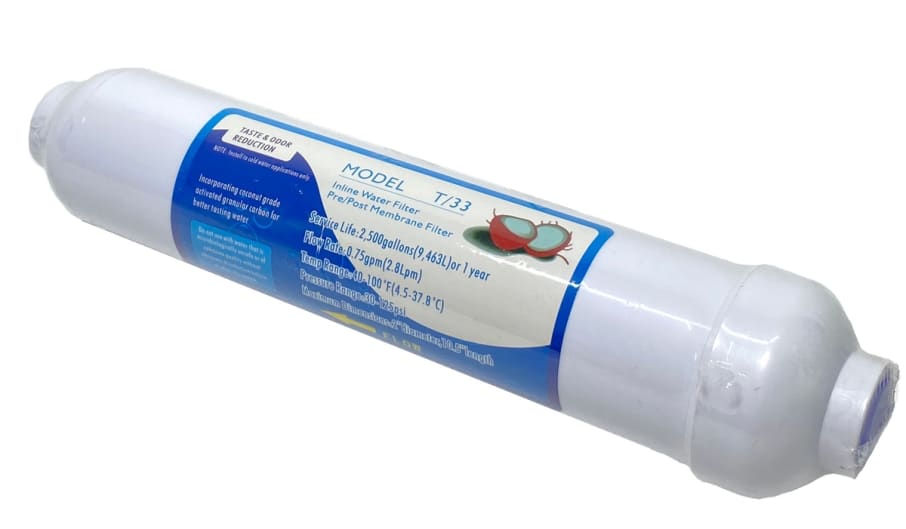 CARTUCHO DE CARBON ACTIVADO QUICK FITTING POST FILTRO 2.5"X10"