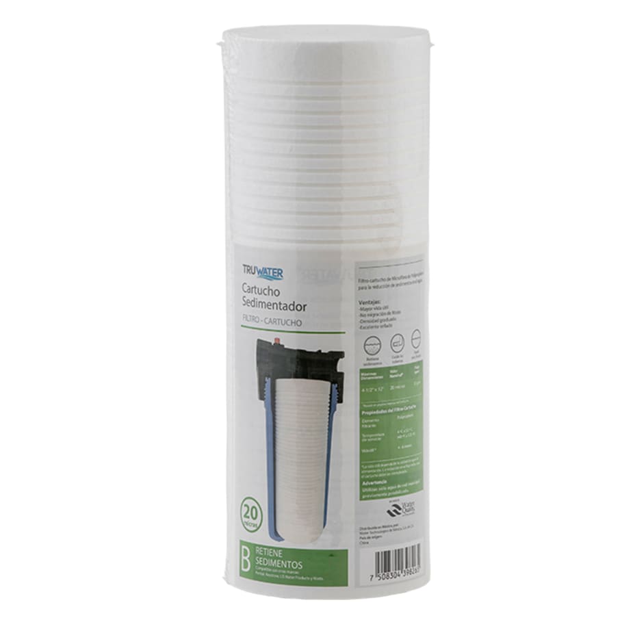 CARTUCHO SEDIMENTADOR PP BB 4.5"X12" 20 MICRAS