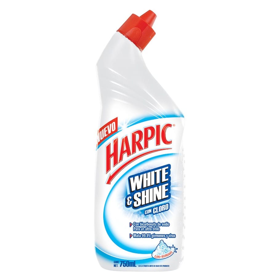 Desinfectante Liquido Para Baños Harpic White & Shine 750 mL