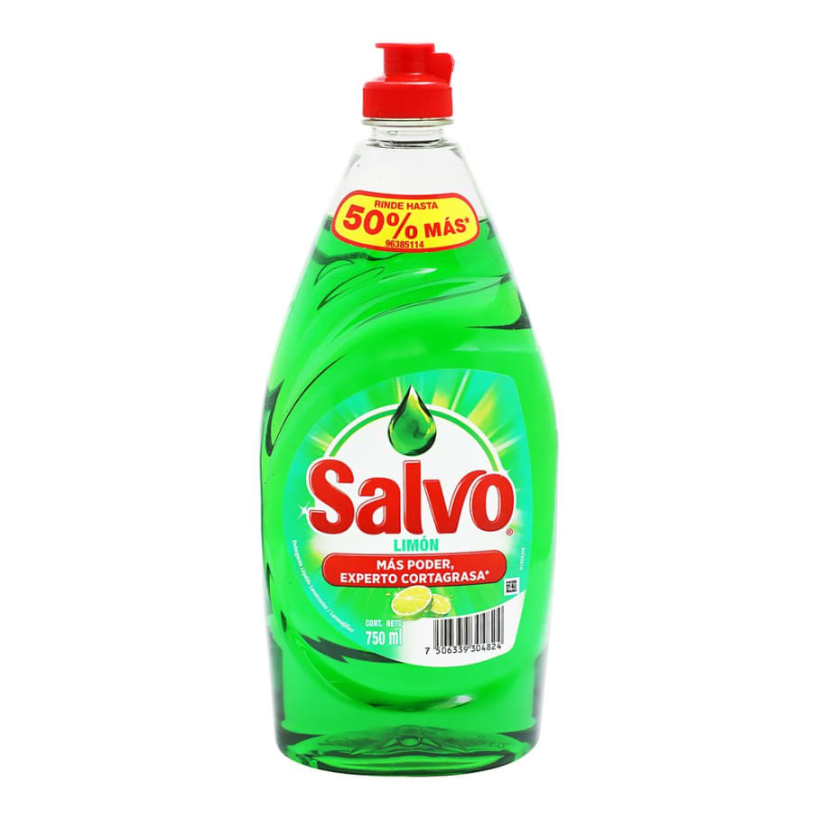 Lavatrastes Líquido Salvo Limón 750 Ml