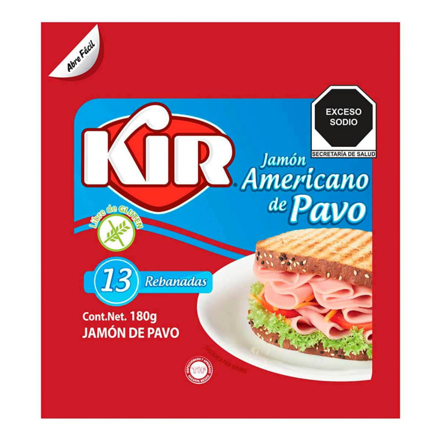 Jamon Americano De Pavo Kir 180Gr