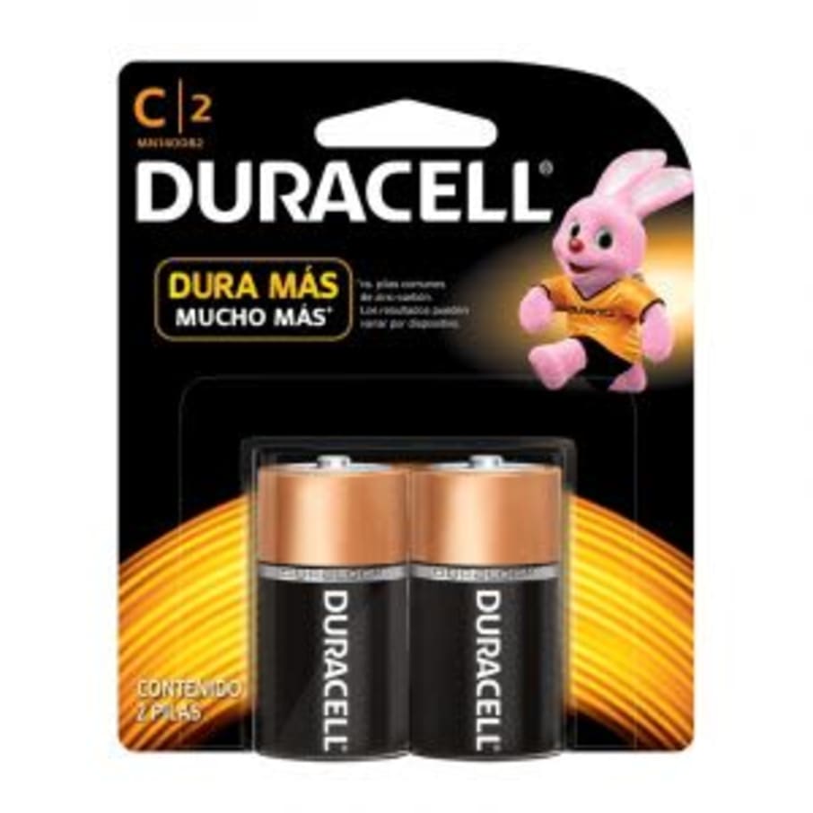 Duracell Dura Mas Mucho Mas C Mn-1400 2 Piezas Imp.