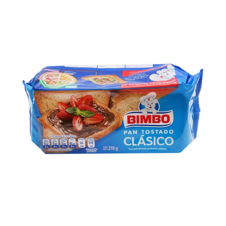 Pan Tostado Bimbo Clásico  210 g