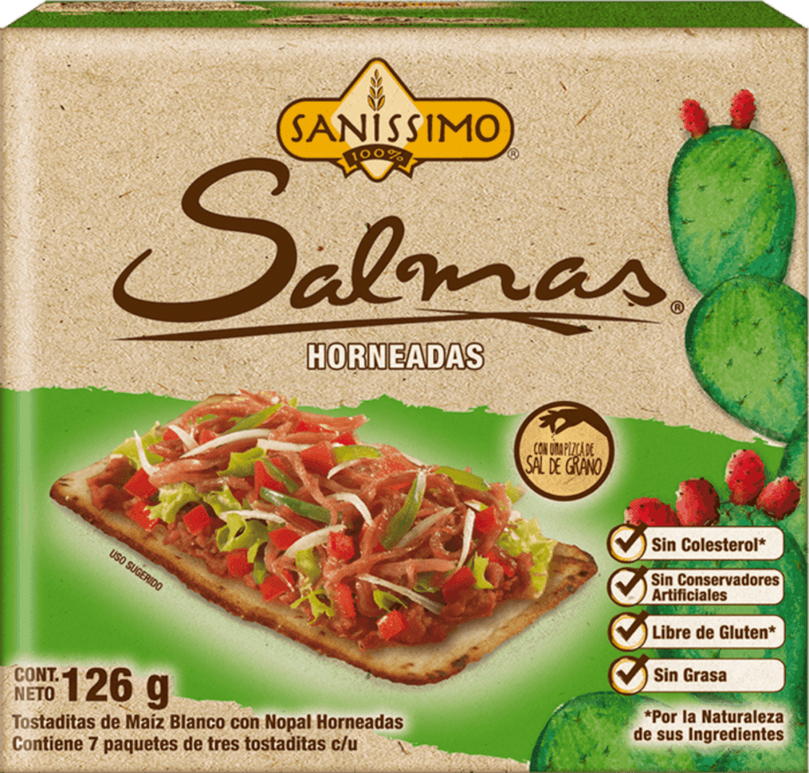 Tostada Horneadas Salmas Nopal 126 g