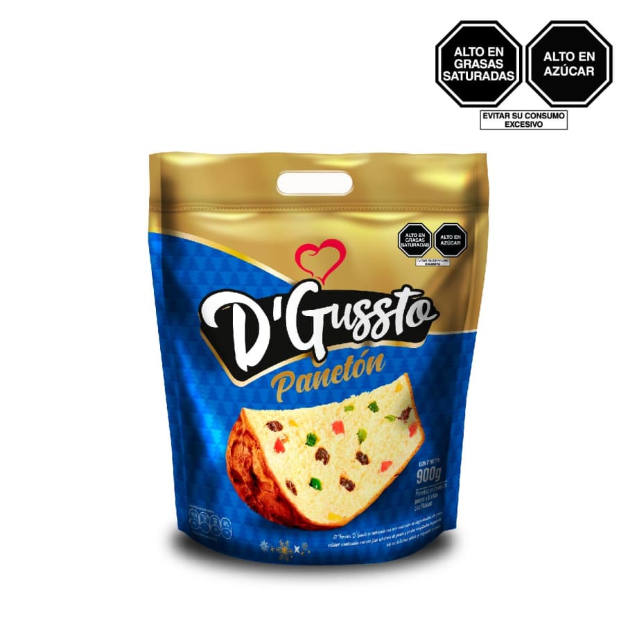 Panetón D'Gussto 900 gr.