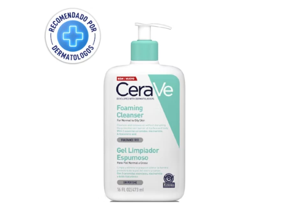 CERAVE GEL LIMPIADOR ESPUMOSO X 473ML  