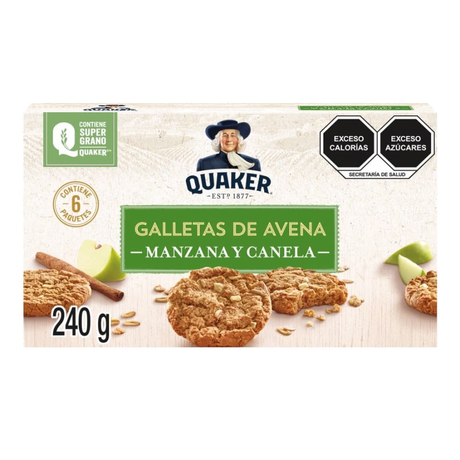 Galletas de Avena Quaker Con Manzana y Canela 240 g