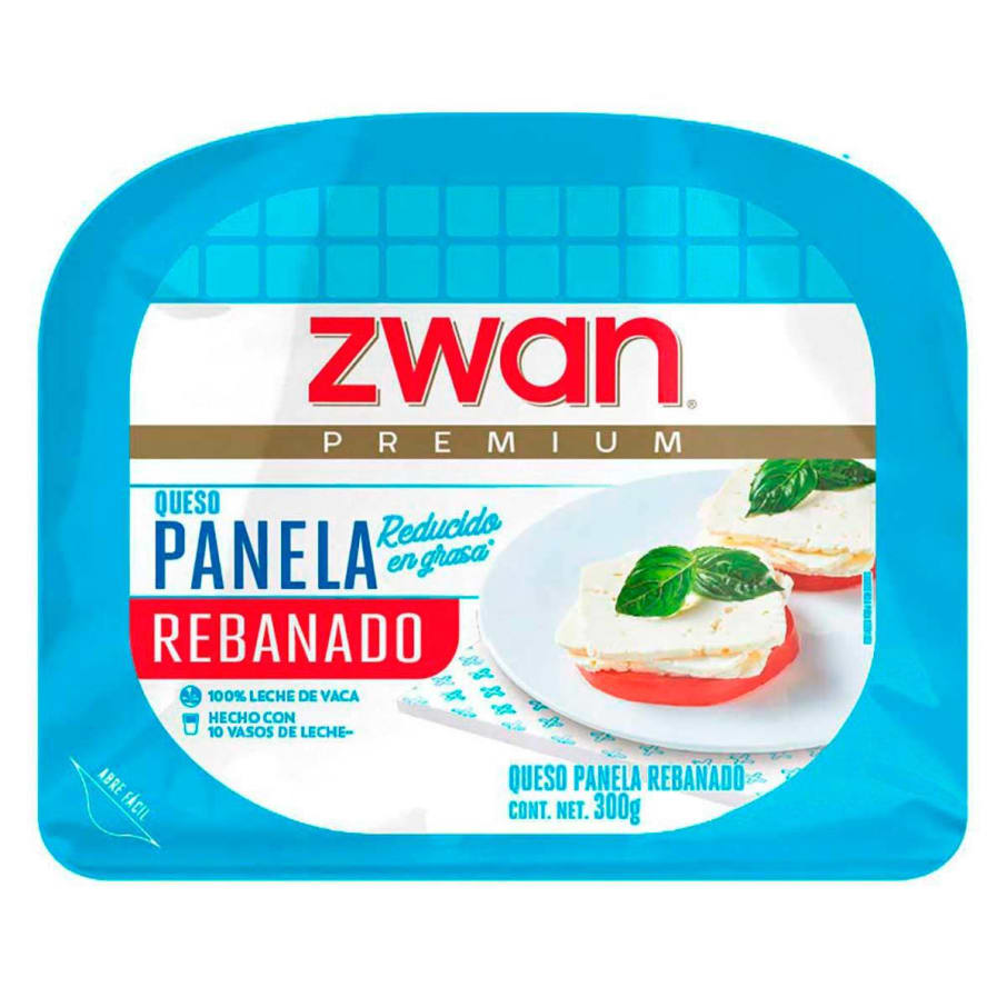 Queso Panela Rebanado Reducido En Grasa Zwan 300 g