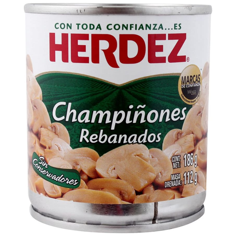 Champinones Rebanados Herdez 186 Gr