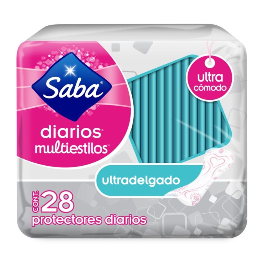 Protectores Diarios Saba Diarios Multiestilos 28 U