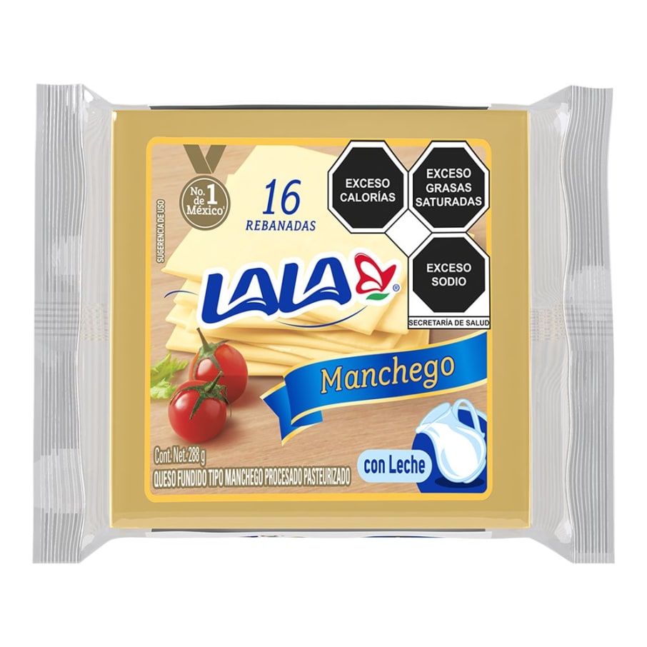 Queso Lala  Manchego Rebanadas 288 g