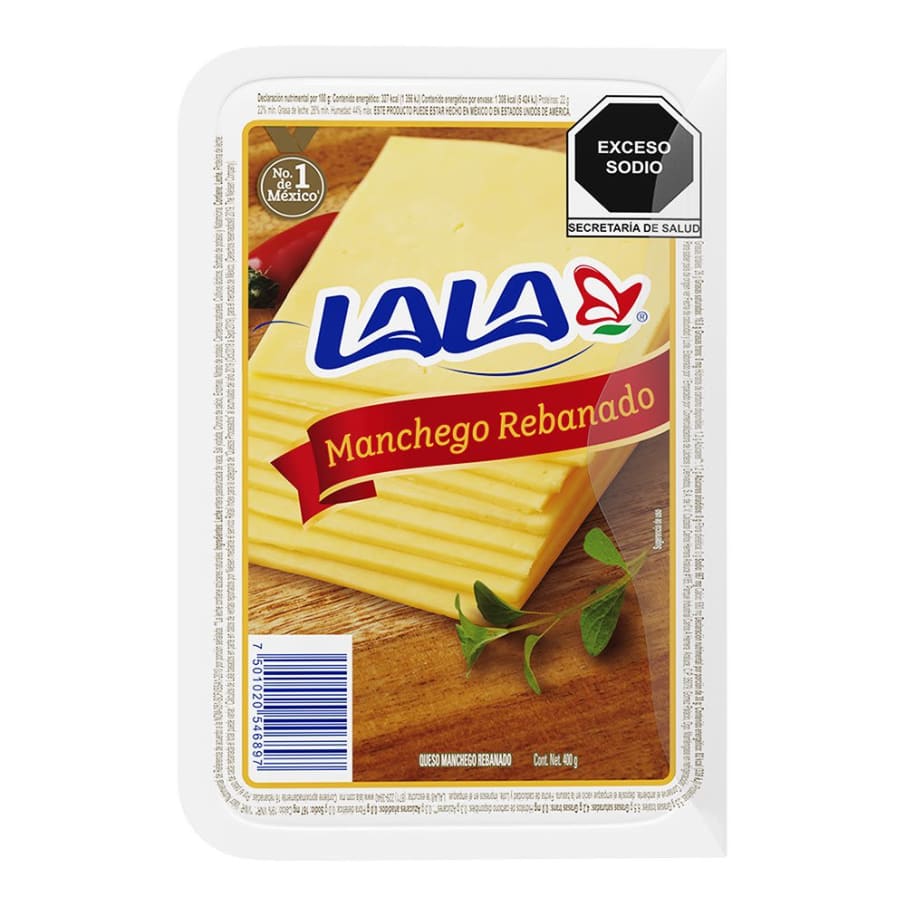 Queso Manchego Lala Rebanado 400 g