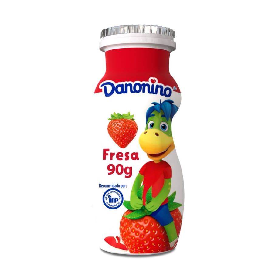 Yogurt Bebible Danonino Sabor Fresa 90 g