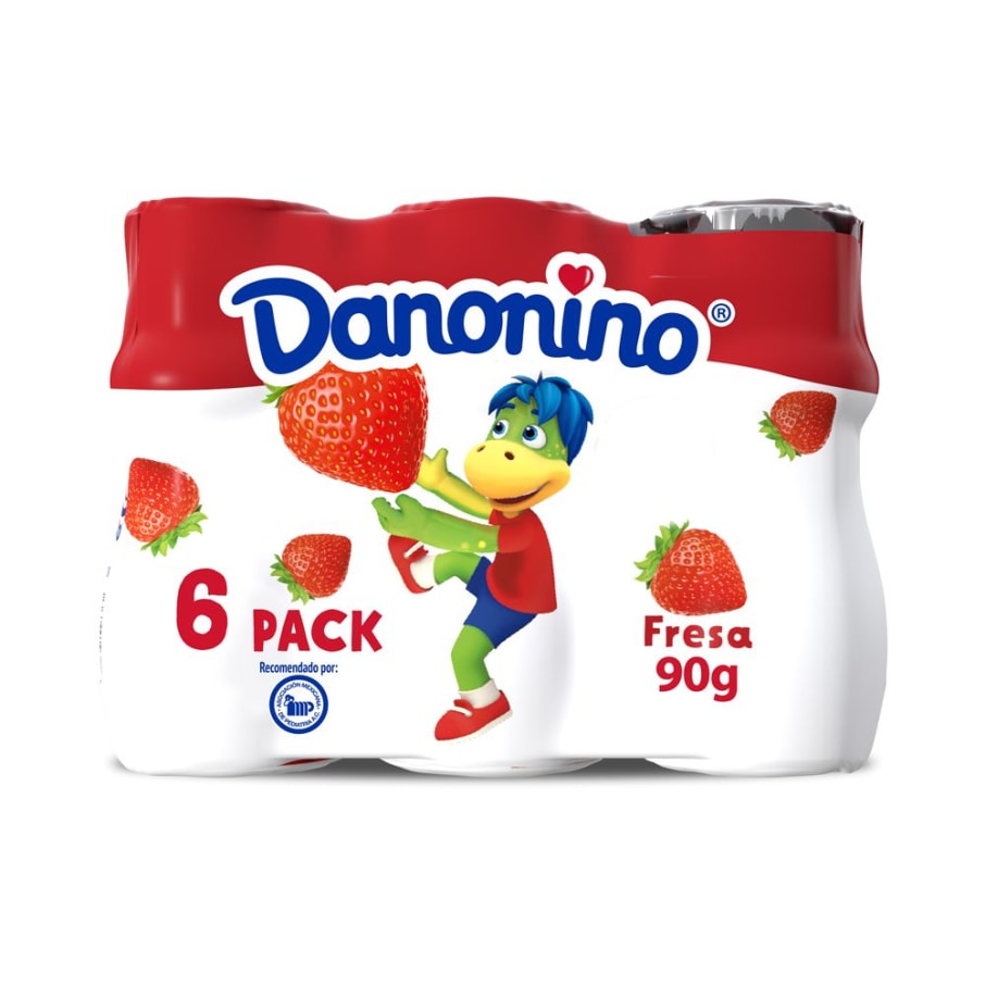 Yoghurt Bebible Danonino Fresa 90 g x 6 pieza