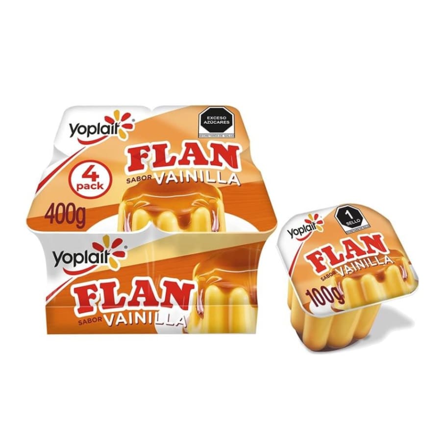 Flan Yoplait Sabor Vainilla 100 g x 4