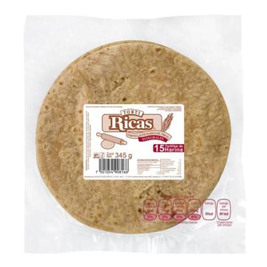 Tortillas de Harina Tortiricas Integrales 375 g
