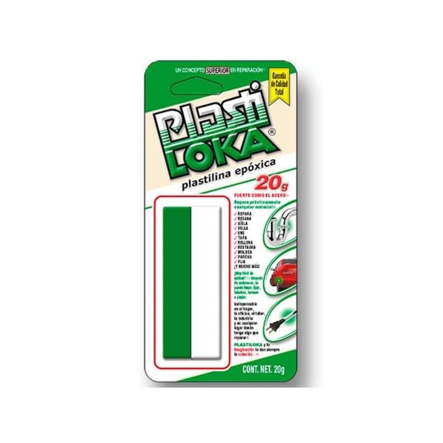 Pegamento Plasti Loka Plastilina Epóxica 20 g