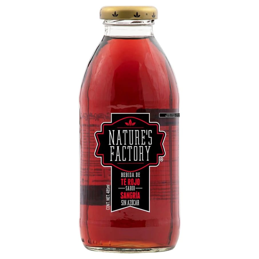 Té rojo Natures Factory Sabor Sangría Botella 485 mL