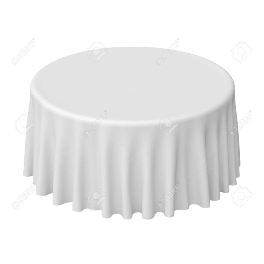 Mantel blanco 150cm