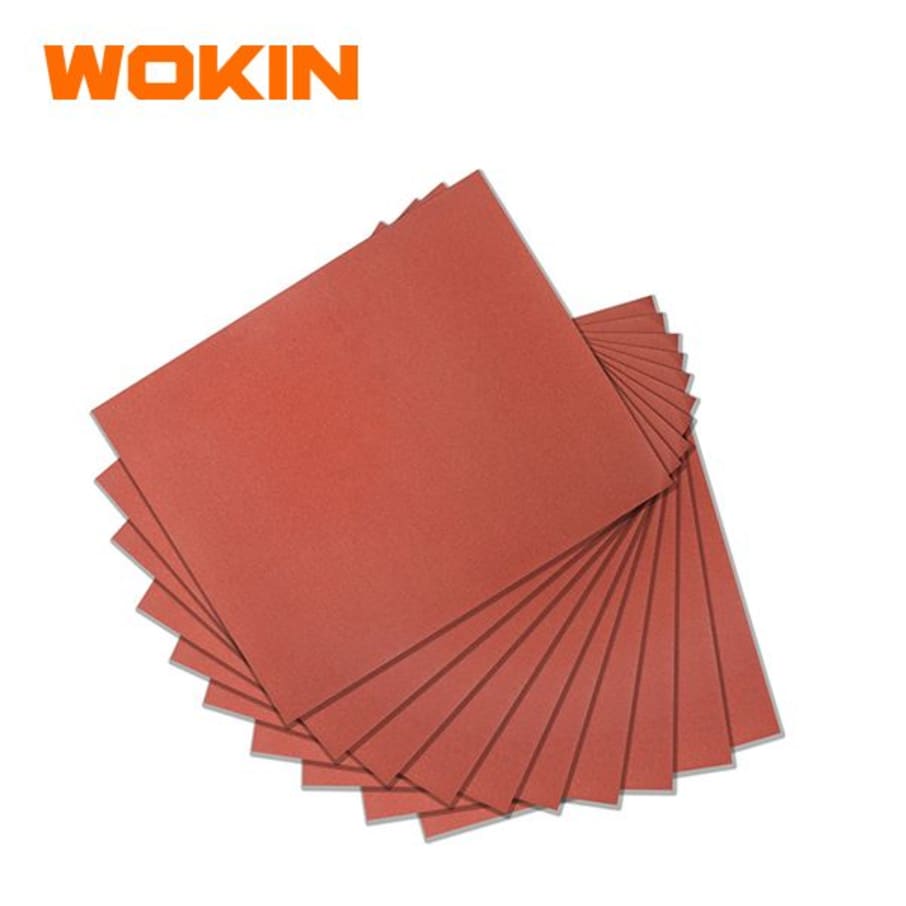 Set Lija Papel Kraft 230*280 Grano 120, 10 Piezas Wokin