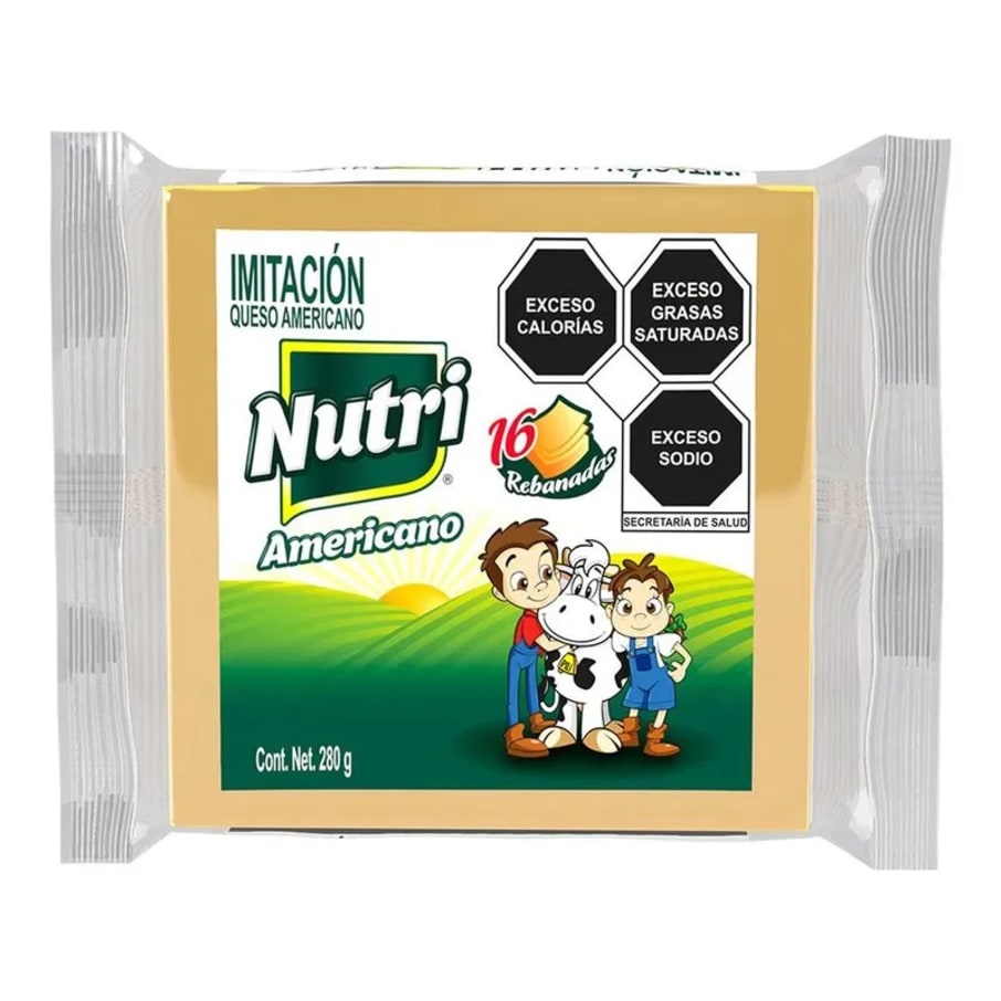 Imitacion Queso Americano Nutrileche 280Gr 16Reb