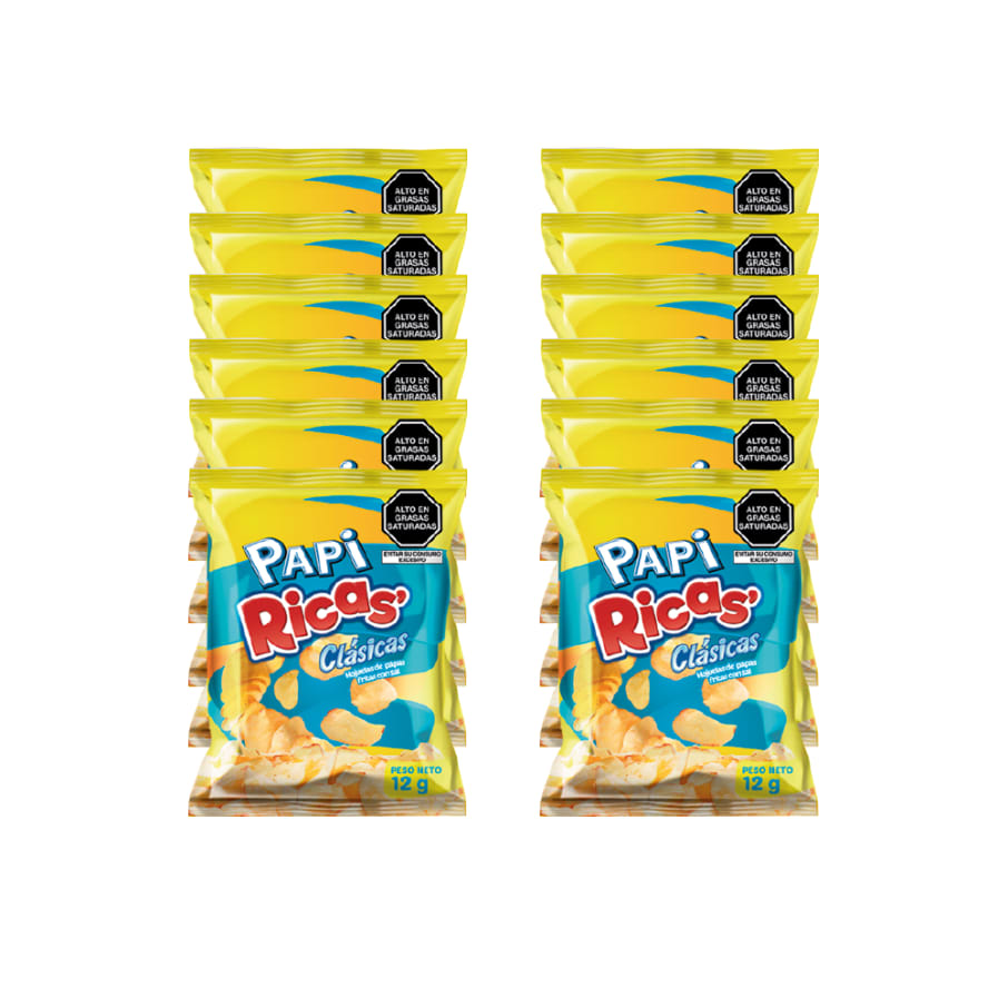 Papi Ricas sabor Clásico de 12 gr