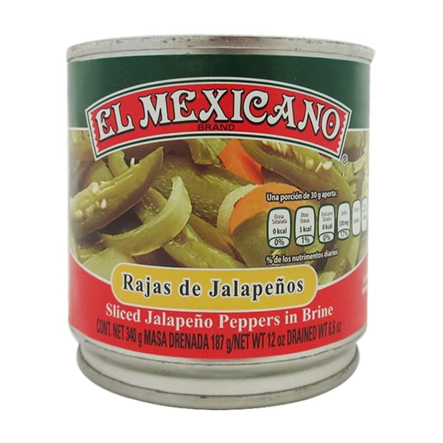 Chiles El Mexicano Rajas Verdes 340 g